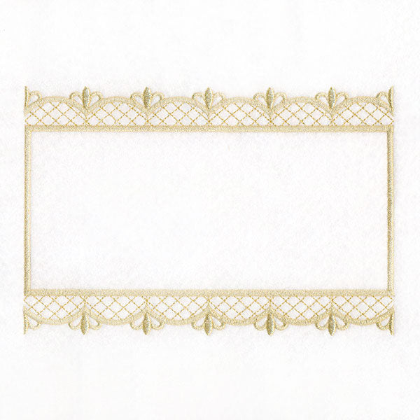 Fresh and Timeless Gilded Filigree Quilt Label