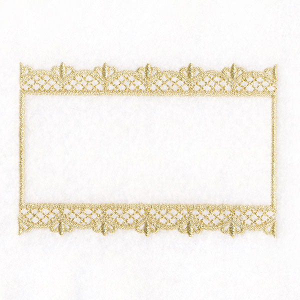 Fresh and Timeless Gilded Filigree Quilt Label