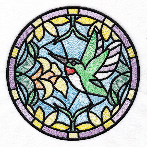 Stained Glass Birds - Hummingbird