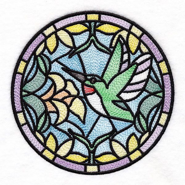 Stained Glass Birds - Hummingbird