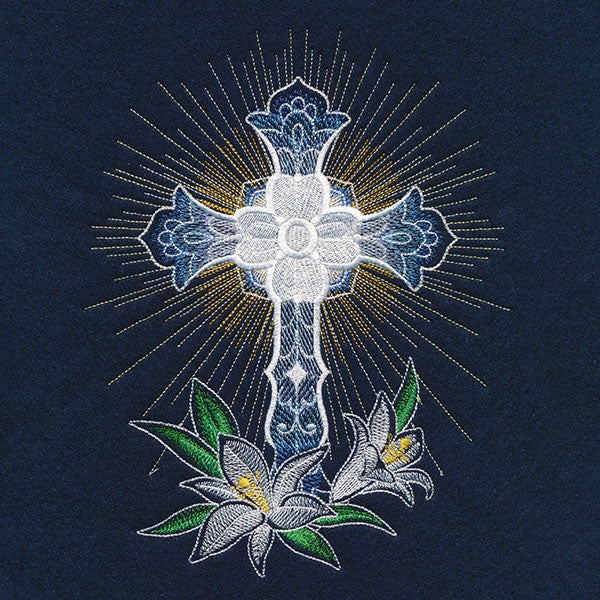 Sheer Delights Cross & Lilies