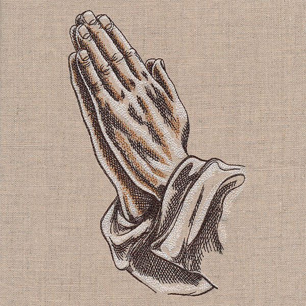 Praying Hands Etching