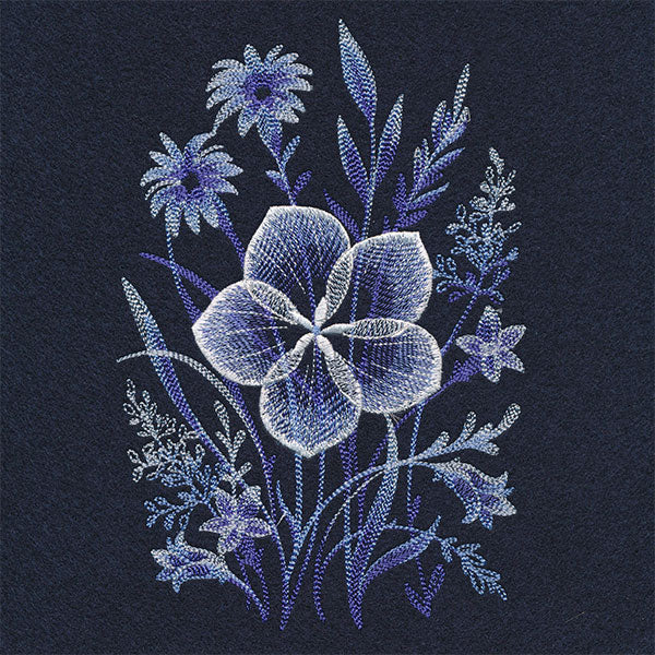 Stunning in Cyanotype Flowers Feature