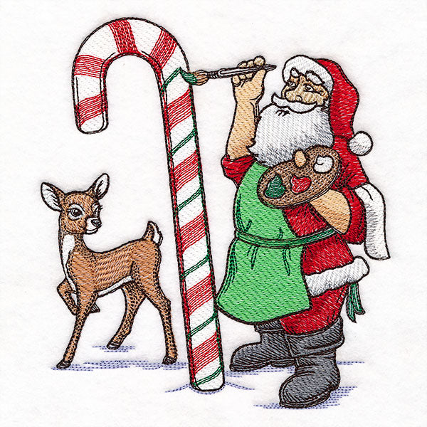 Painting with Cheer Santa