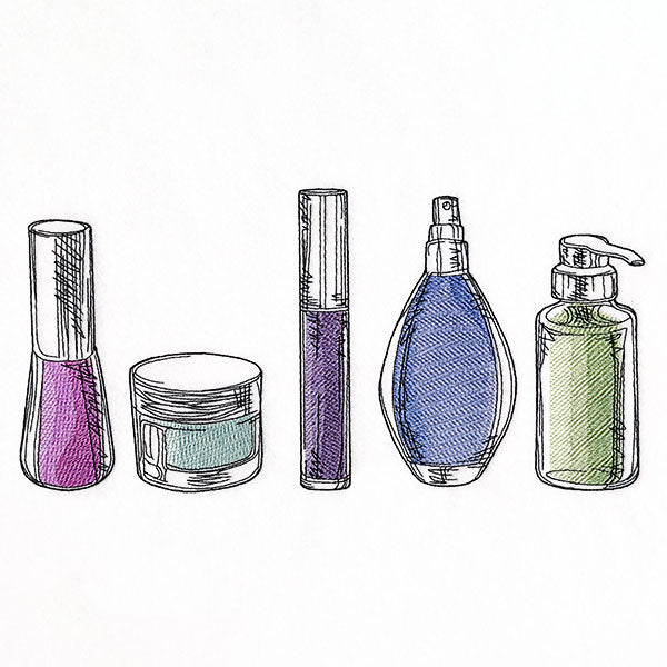 Bathroom Beauty Essentials Border