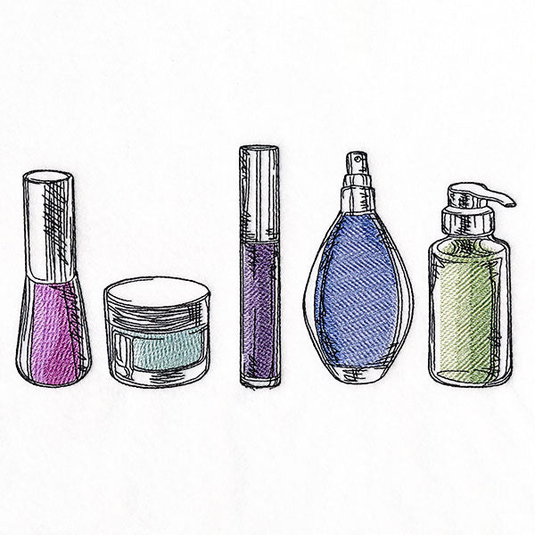 Bathroom Beauty Essentials Border