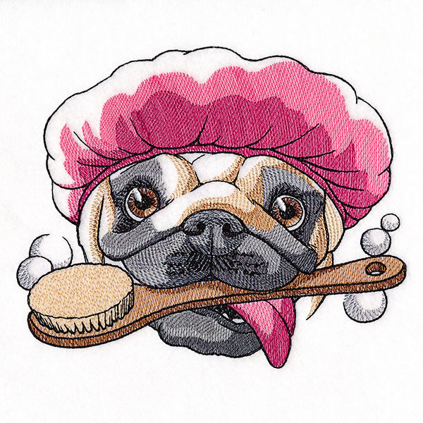 Bubble Bath Delights Pug
