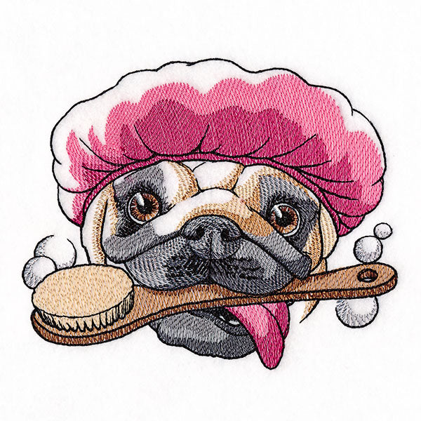 Bubble Bath Delights Pug