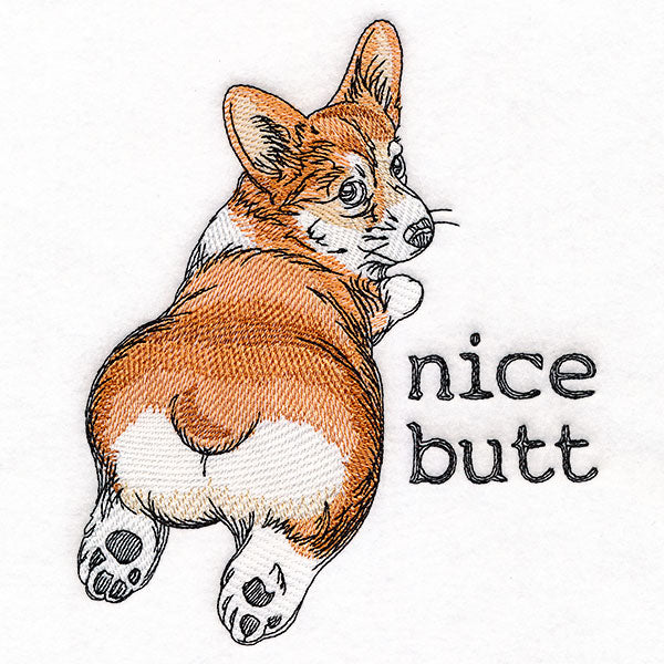 Nice Butt Rearview Corgi
