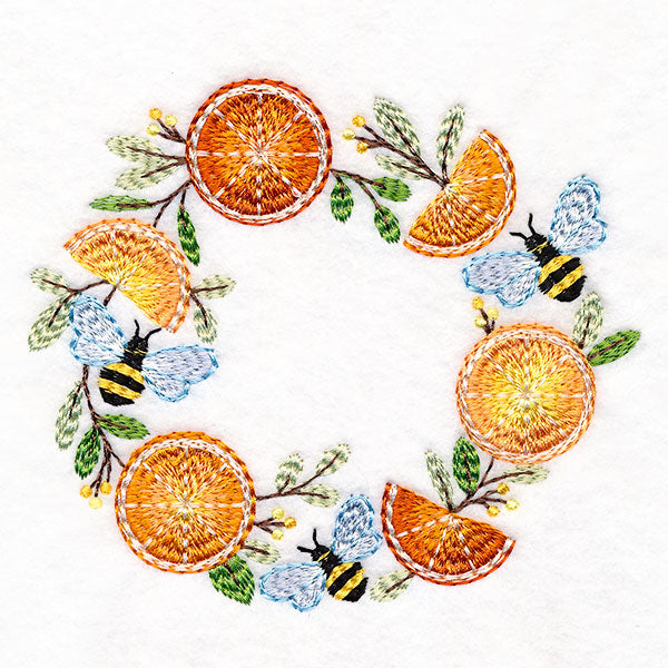 Buzzing with Sweetness Citrus Wreath