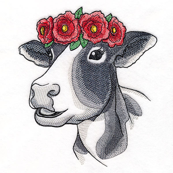 Poppies and Sunshine Cow