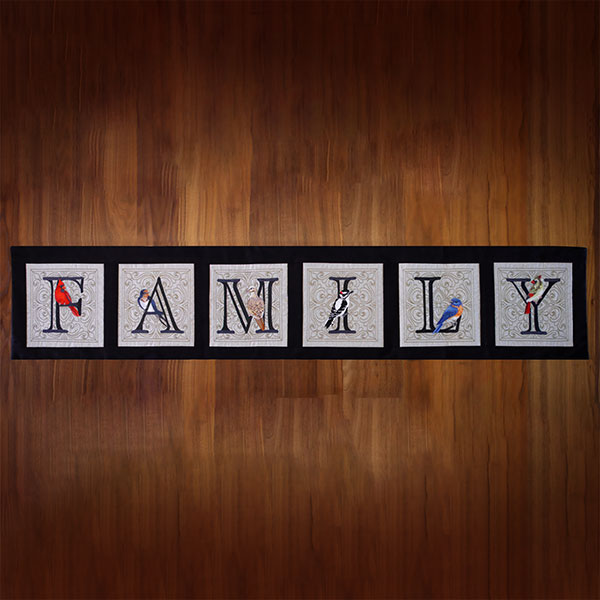 For the Love of Birds Square - Letter Y and Female Cardinal