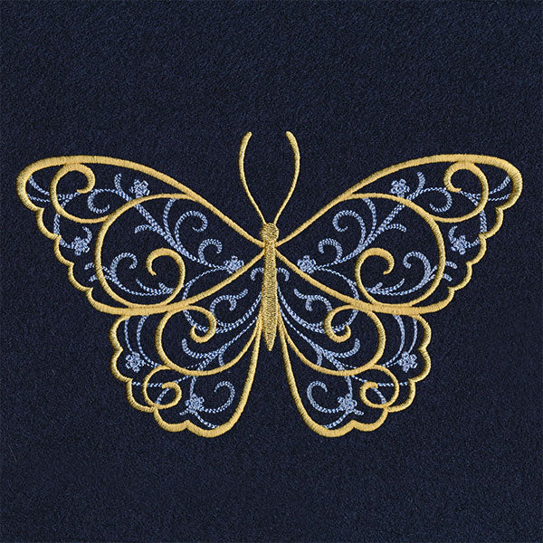 Elegance and Swirls Butterfly