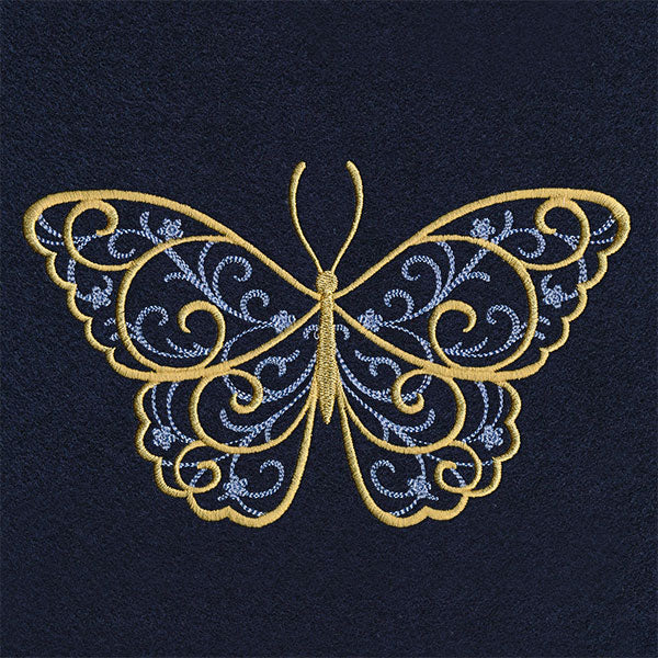 Elegance and Swirls Butterfly