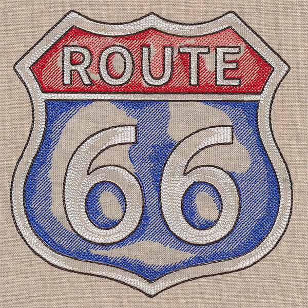 Rustic Americana Route 66 Sign