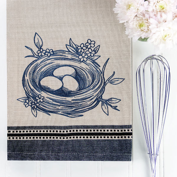 Delicate Nature Nest Etching