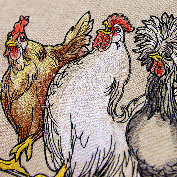 Just My Cluck Chickens Border