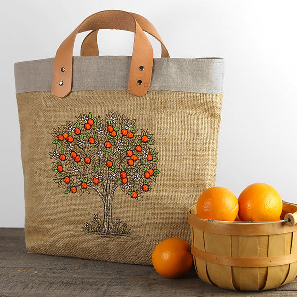 Ready for Harvest Orange Tree Etching