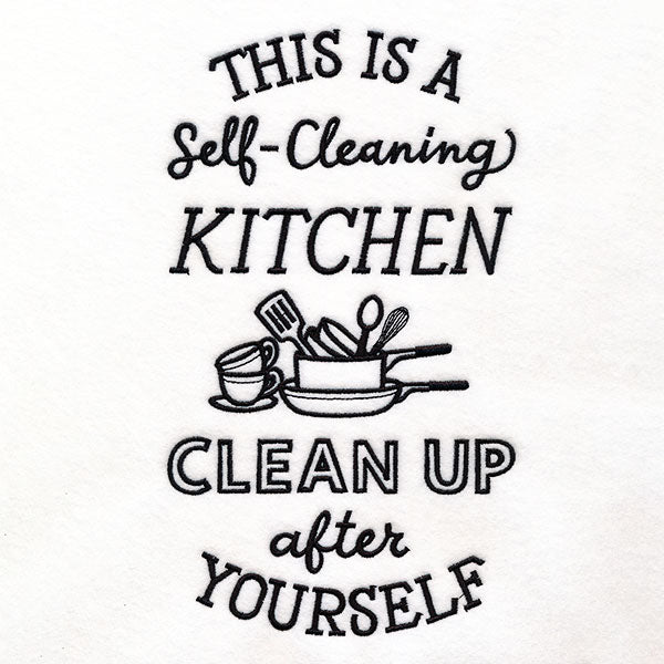 Self-Cleaning Kitchen, Clean Up After Yourself