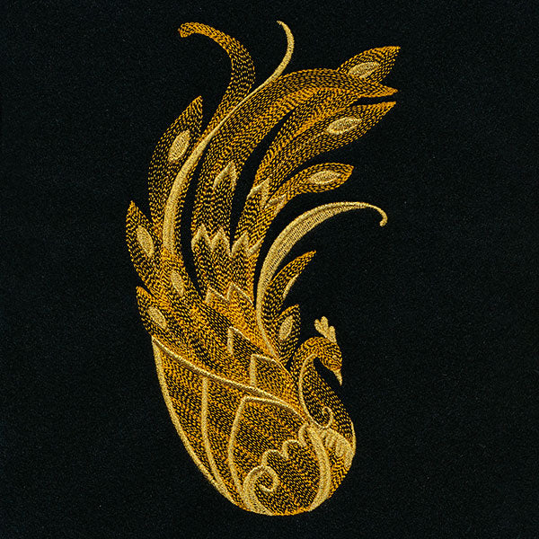 Gilded & Elegant Baroque Peacock