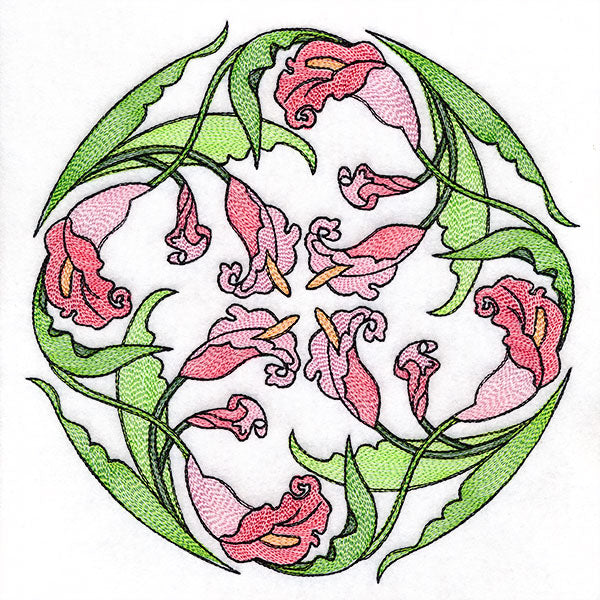 Art Nouveau Calla Lily Circle