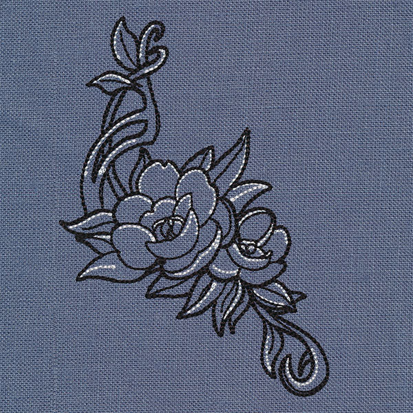 Art Nouveau Flower Spray