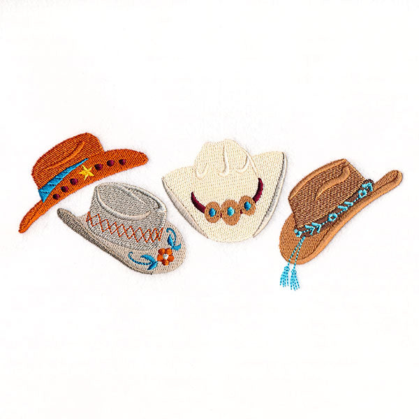 Stitch of the West Cowboy Hats Border