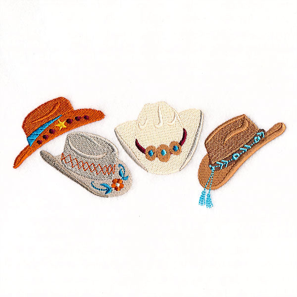 Stitch of the West Cowboy Hats Border