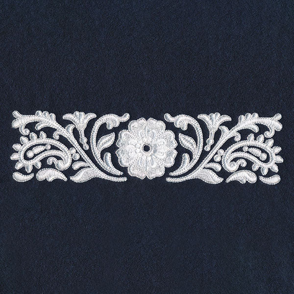 Exquisite Western Paisley Border (Whitework)