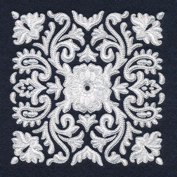 Exquisite Western Paisley Feature (Whitework)