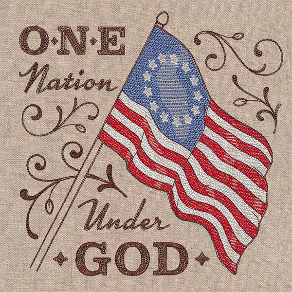 One Nation Under God Colonial Flag