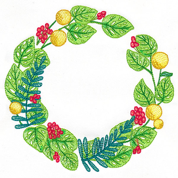 Tropical Monstera Adansonii Wreath