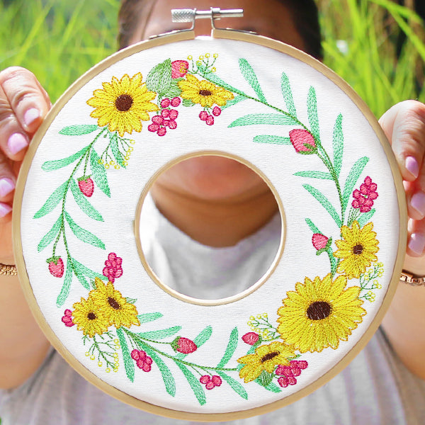 Black-Eyed Susan Botanical Wreath