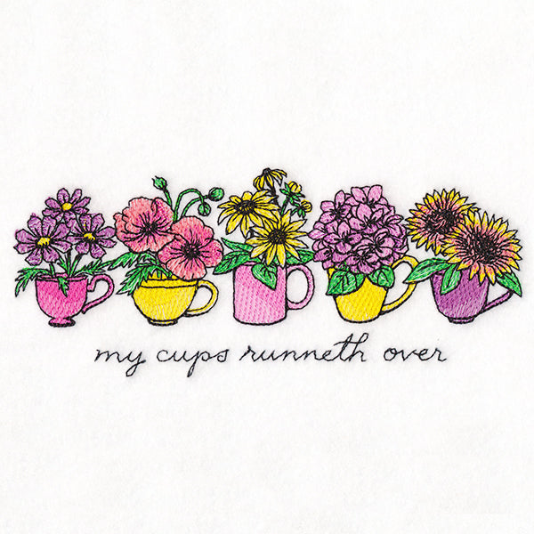 My Coffee Cups Runneth Over Flower Bouquets