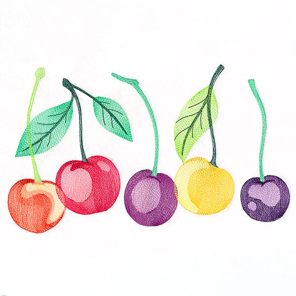 Rainbow Cherries Border