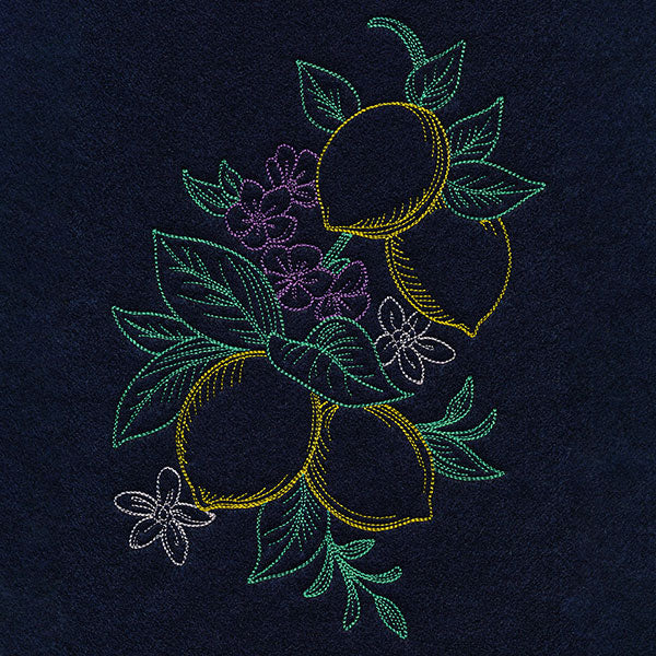 Timeless Summer - Lemons and Phlox (Vintage)