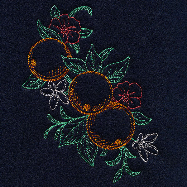 Timeless Summer - Oranges and Petunias (Vintage)