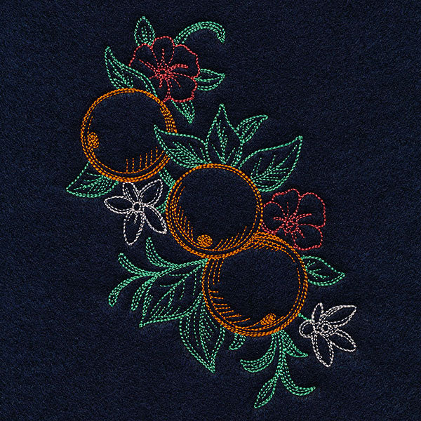 Timeless Summer - Oranges and Petunias (Vintage)