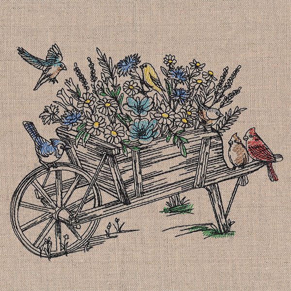 Nature's Charms Wheelbarrow