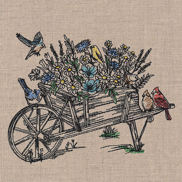 Nature's Charms Wheelbarrow