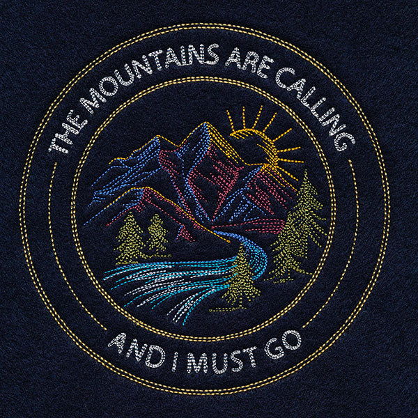 The Mountains Are Calling Stamp