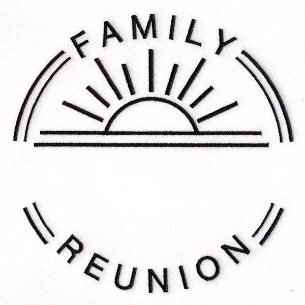 Customizable Family Reunion - Satin Stitch