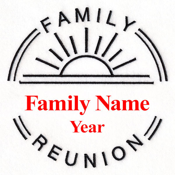 Customizable Family Reunion - Satin Stitch
