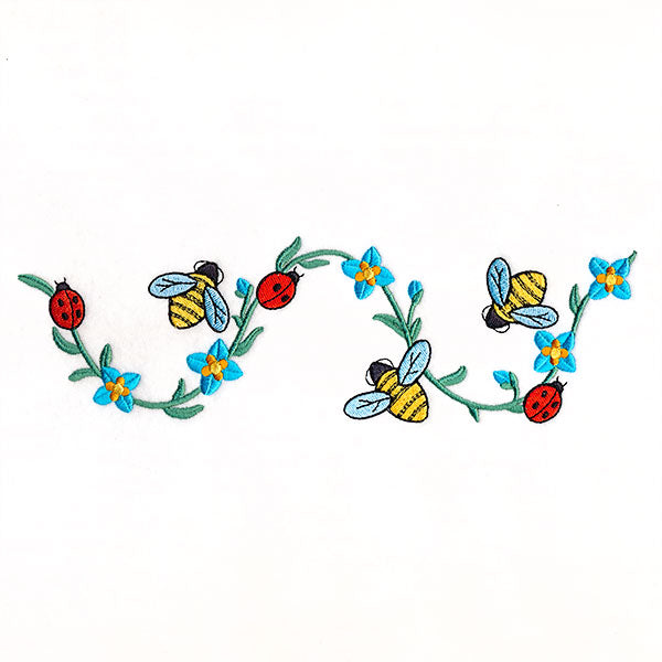 Garden Helpers and Flowers Border