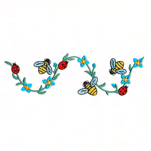 Garden Helpers and Flowers Border