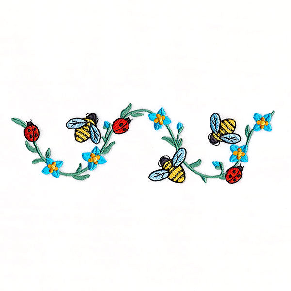 Garden Helpers and Flowers Border