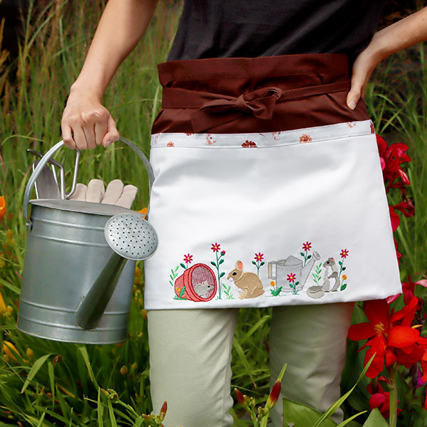 Garden Friends and Tools Border