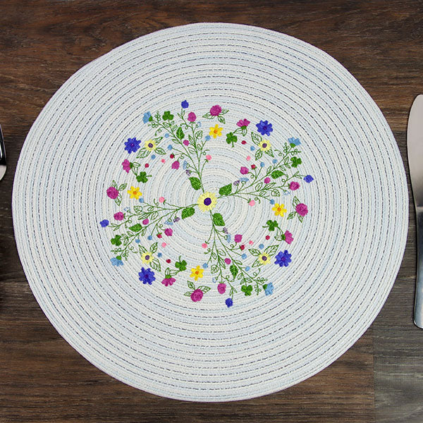 Dainty Flower Kaleidoscope Circle