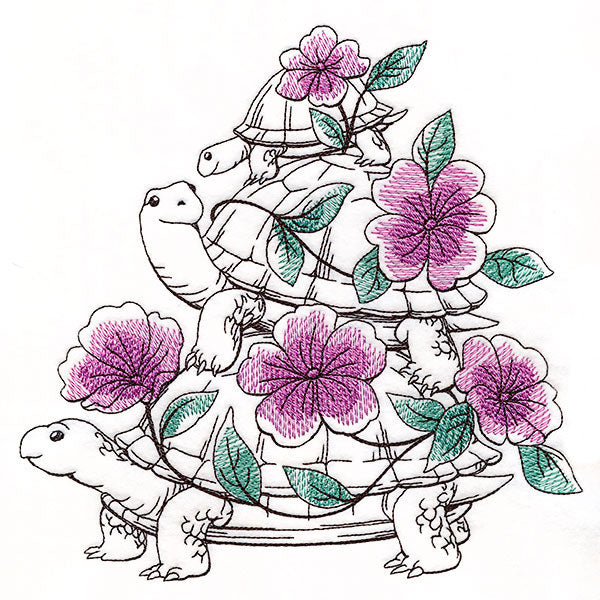 Flowers and Turtles Stack