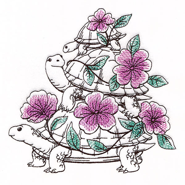 Flowers and Turtles Stack
